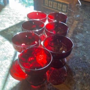 Antique ruby red Hocking Bowls 🌺